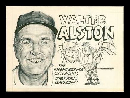 1969 Topps Walter Alston Back